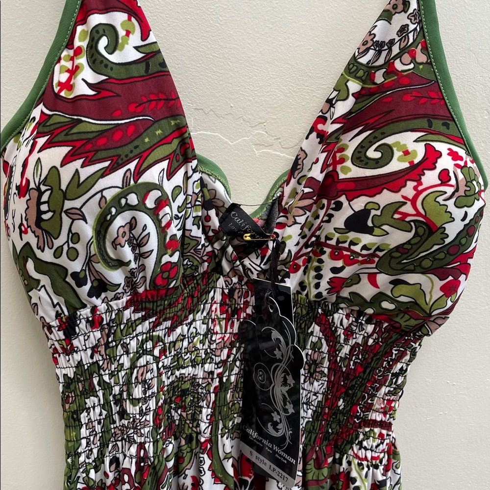 NWT Maxi style dress with built in bra size S